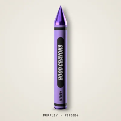 Purpley crayon, #8756E4
