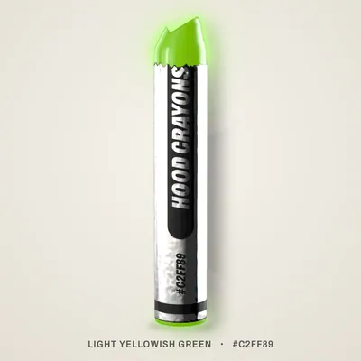 Light Yellowish Green crayon, #C2FF89