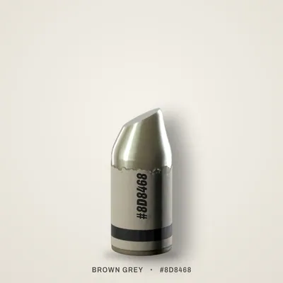 Brown Grey crayon, #8D8468