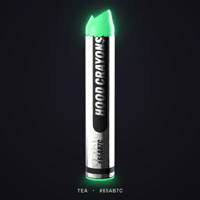 Tea crayon, #65AB7C