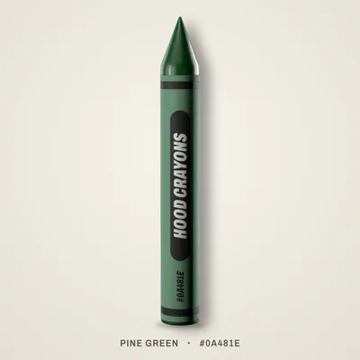 Pine Green crayon, #0A481E