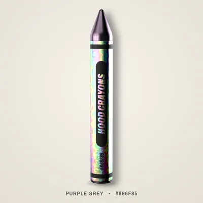 Purple Grey crayon, #866F85