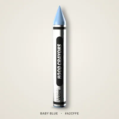 Baby Blue crayon, #A2CFFE