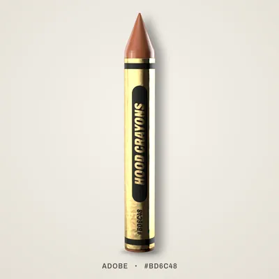 Adobe crayon, #BD6C48