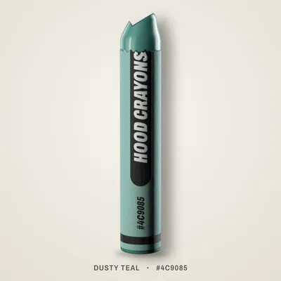 Dusty Teal crayon, #4C9085