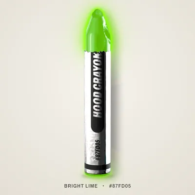 Bright Lime crayon, #87FD05