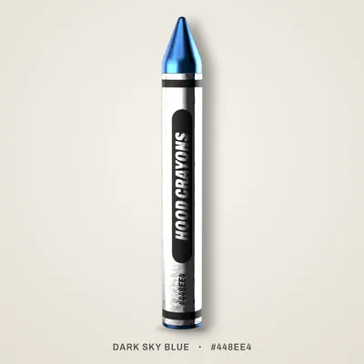 Dark Sky Blue crayon, #448EE4