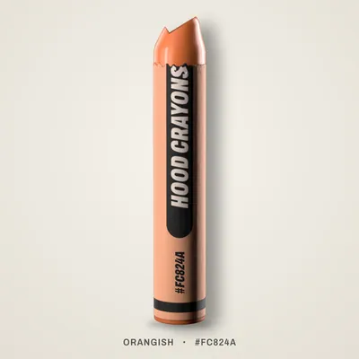 Orangish crayon, #FC824A