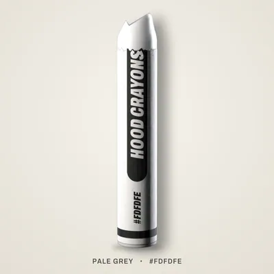 Pale Grey crayon, #FDFDFE