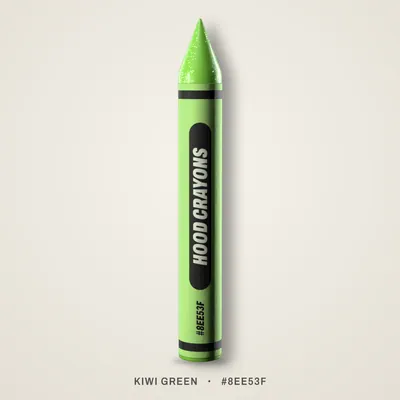 Kiwi Green crayon, #8EE53F