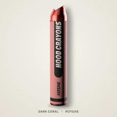 Dark Coral crayon, #CF524E