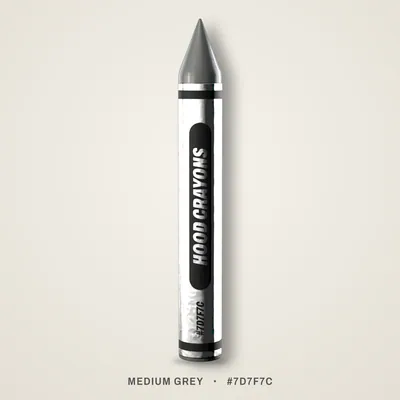 Medium Grey crayon, #7D7F7C
