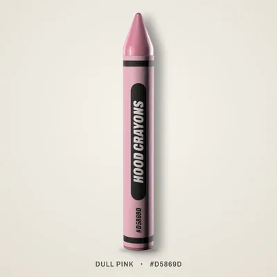 Dull Pink crayon, #D5869D