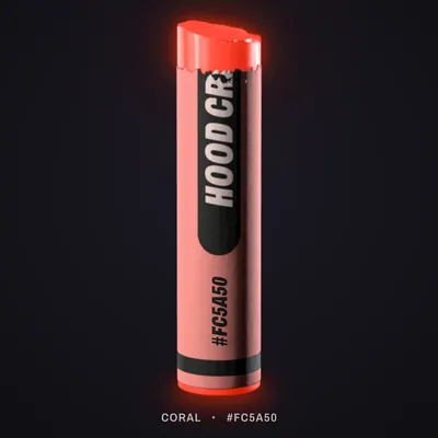 Coral crayon, #FC5A50