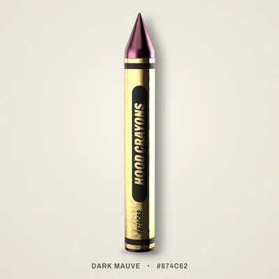 Dark Mauve crayon, #874C62