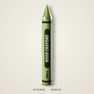 Avocado crayon, #90B134