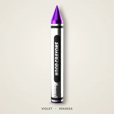 Violet crayon, #9A0EEA