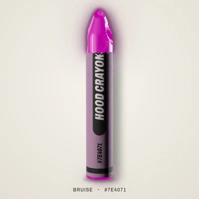 Bruise crayon, #7E4071
