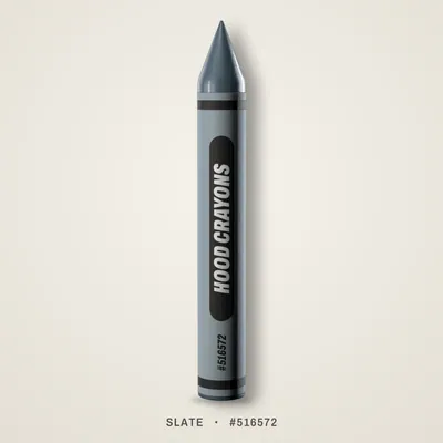Slate crayon, #516572