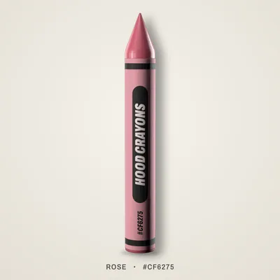 Rose crayon, #CF6275