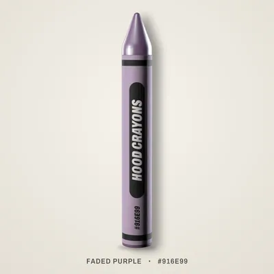 Faded Purple crayon, #916E99