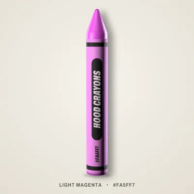 Light Magenta crayon, #FA5FF7