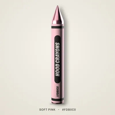 Soft Pink crayon, #FDB0C0