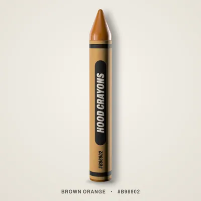 Brown Orange crayon, #B96902