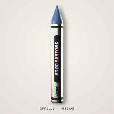 Off Blue crayon, #5684AE