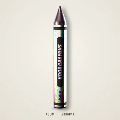Plum crayon, #580F41