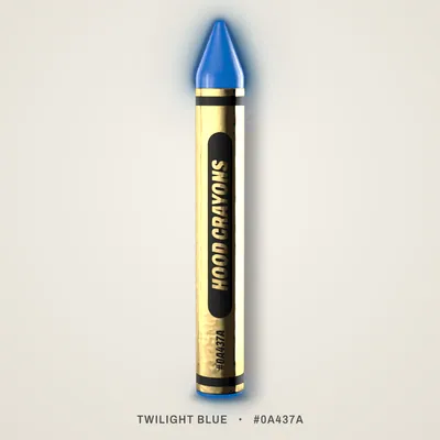 Twilight Blue crayon, #0A437A