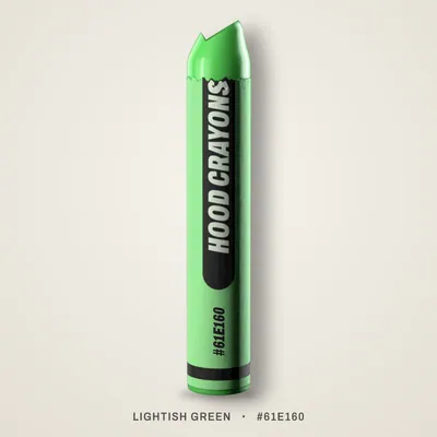 Lightish Green crayon, #61E160