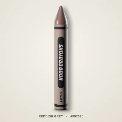 Reddish Grey crayon, #997570