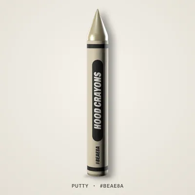 Putty crayon, #BEAE8A