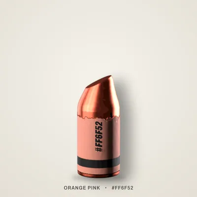 Orange Pink crayon, #FF6F52