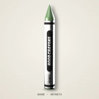 Sage crayon, #87AE73