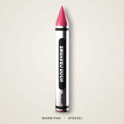 Warm Pink crayon, #FB5581