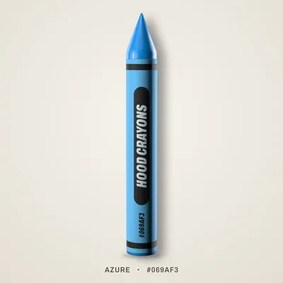 Azure crayon, #069AF3