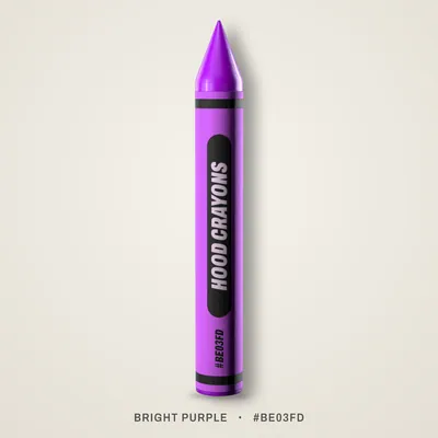Bright Purple crayon, #BE03FD