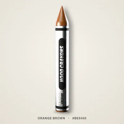 Orange Brown crayon, #BE6400
