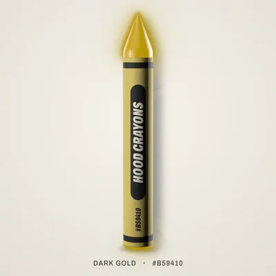 Dark Gold crayon, #B59410