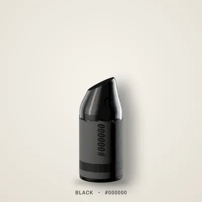 Black crayon, #000000