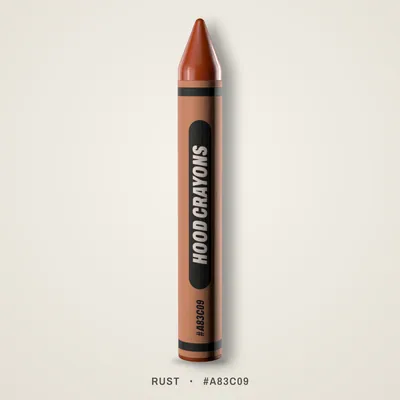Rust crayon, #A83C09