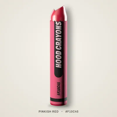 Pinkish Red crayon, #F10C45