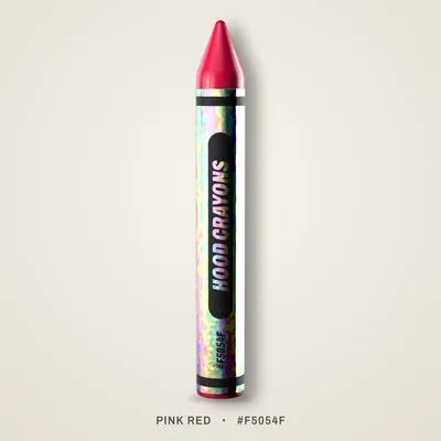 Pink Red crayon, #F5054F