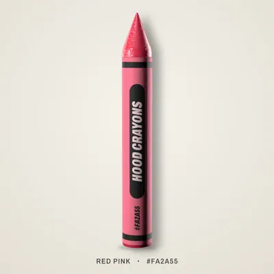 Red Pink crayon, #FA2A55