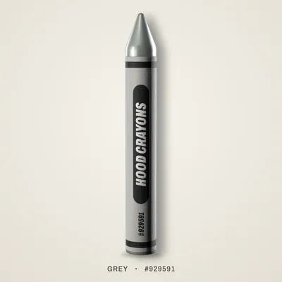Grey crayon, #929591