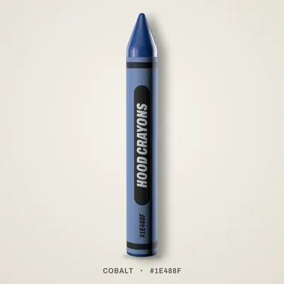 Cobalt crayon, #1E488F