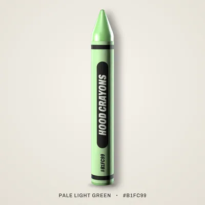 Pale Light Green crayon, #B1FC99