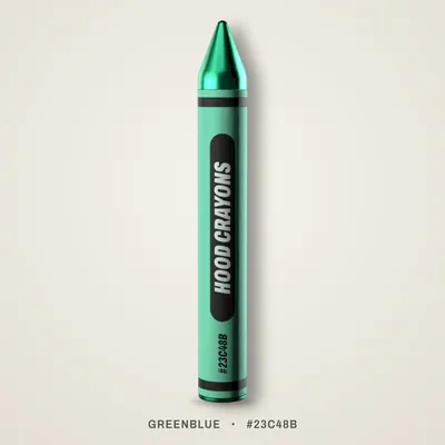 Greenblue crayon, #23C48B